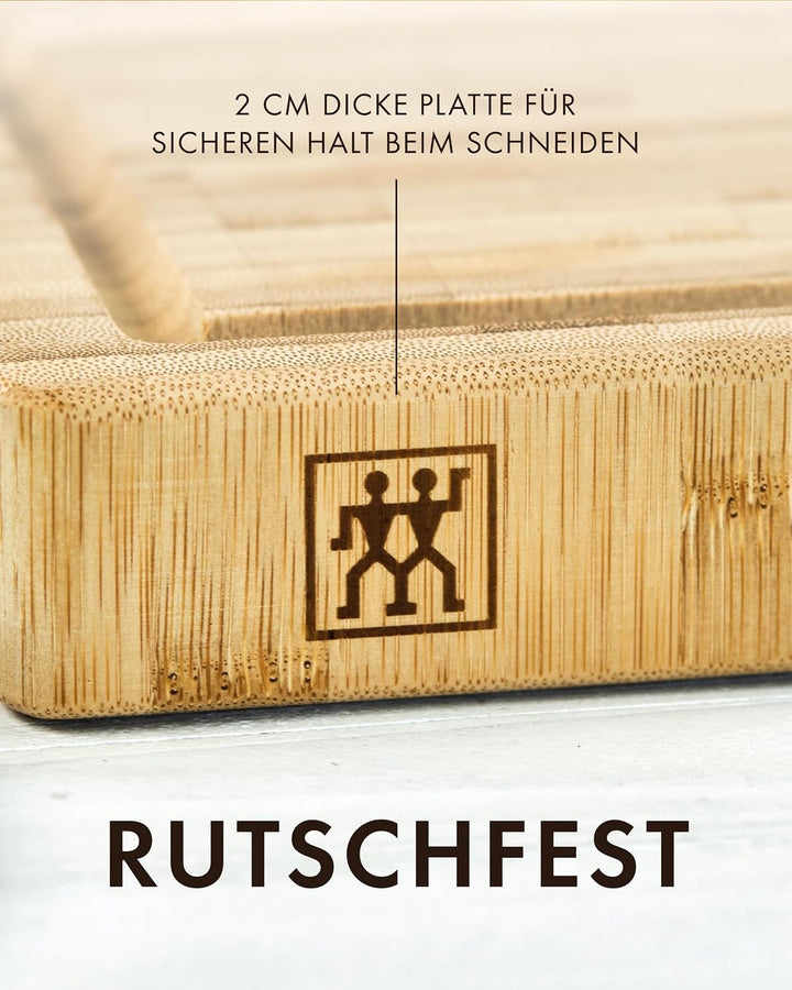 Zwilling 30772300 Schneidbrett, Bambus, klein,25 x 18,5 cm, Braun 25 x 18,5 cm Single, 25 x 18,5 cm