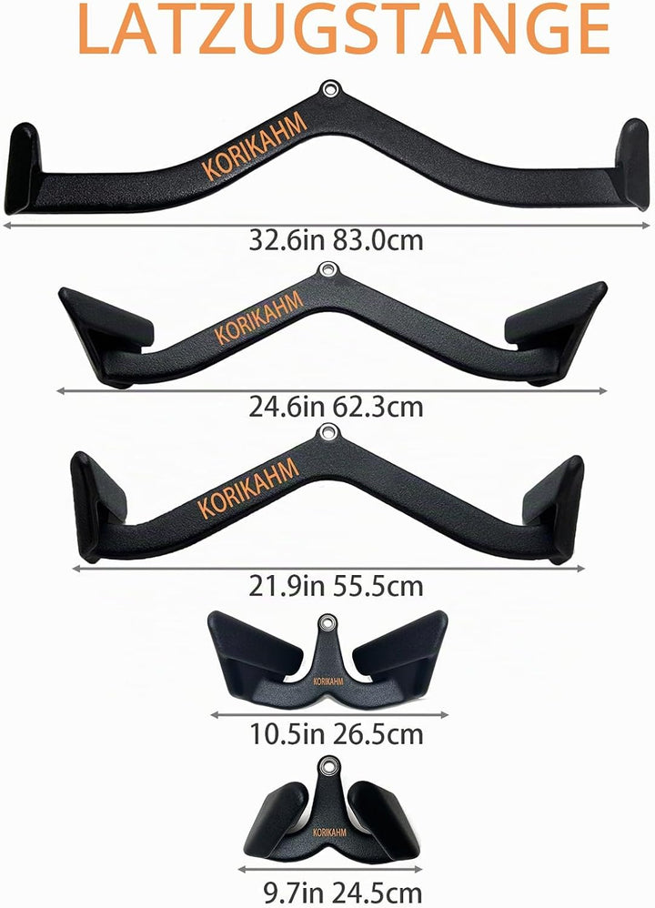 Ergonomic Design Lat Pull down Bar Grip Handle, Lat Pulldown Attachments, Strength Trainer for Athle