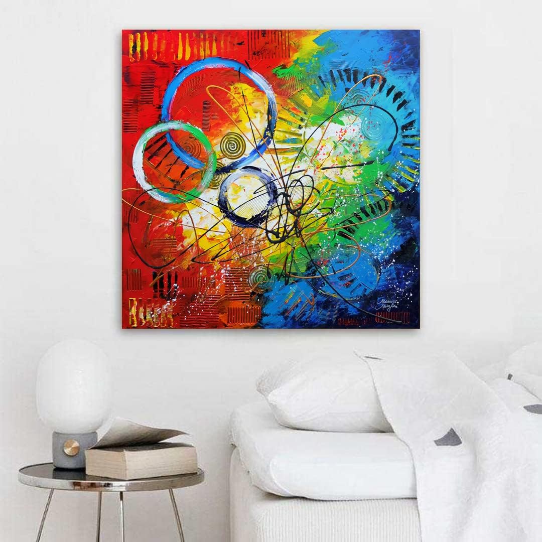 Monica Mirafiori I 100% HANDGEMALT I Gemälde Hoffnung 80x80cm | Gemälde Handgemalt | Acrylgemälde |