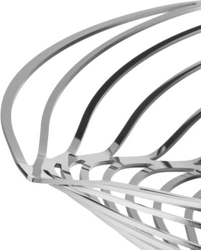 Alessi Trinity Obstschale aus Edelstahl 18/10 glänzend poliert ᴓ 33,0cm, 3 x 34.2 x 5.5 cm, Edelstah