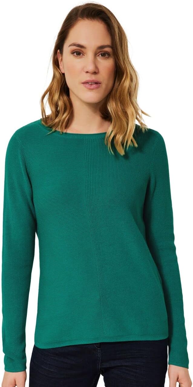 CECIL Damen B302225 Strickpullover, smaragd Green, XL