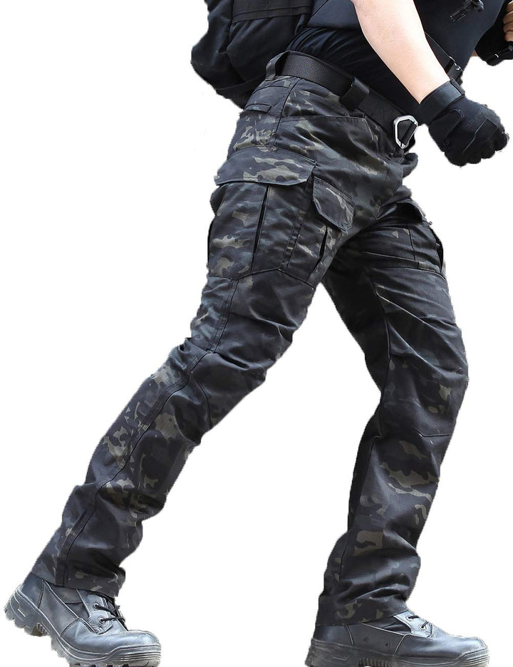 zuoxiangru Wasserfeste Herren Hose Relaxed Fit Tactical Combat Army Cargo Arbeitshose mit Mehrfachta