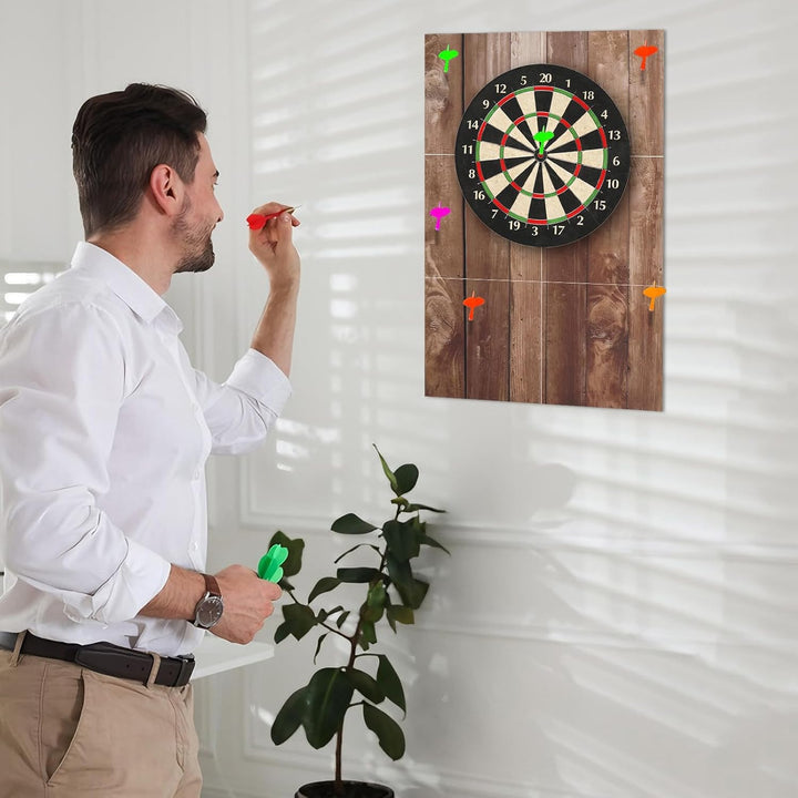 Wandschutz Dartscheibe Holzmaserung, Selbstklebend Filz Surround Dartboard 90x60cm 12mm Dick, Dartsc