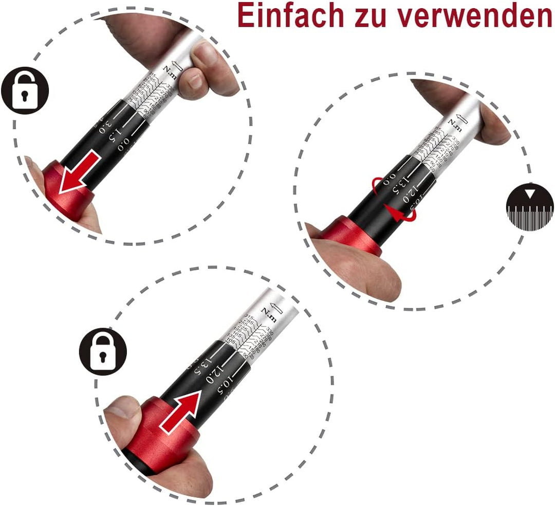 Drehmomentschlüssel auto 1/2 Zoll 60-330Nm,Verbesserte Version des 90 Zahn Auto Motorrad Drehmoment
