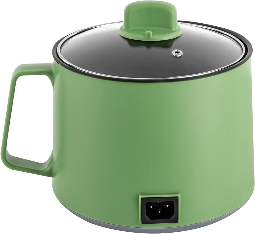 Elektrischer Kochtopf mit Glasdeckel 1.7 Liter Elektrischer Hot Pot Kochtopf Multifunktions Elektro