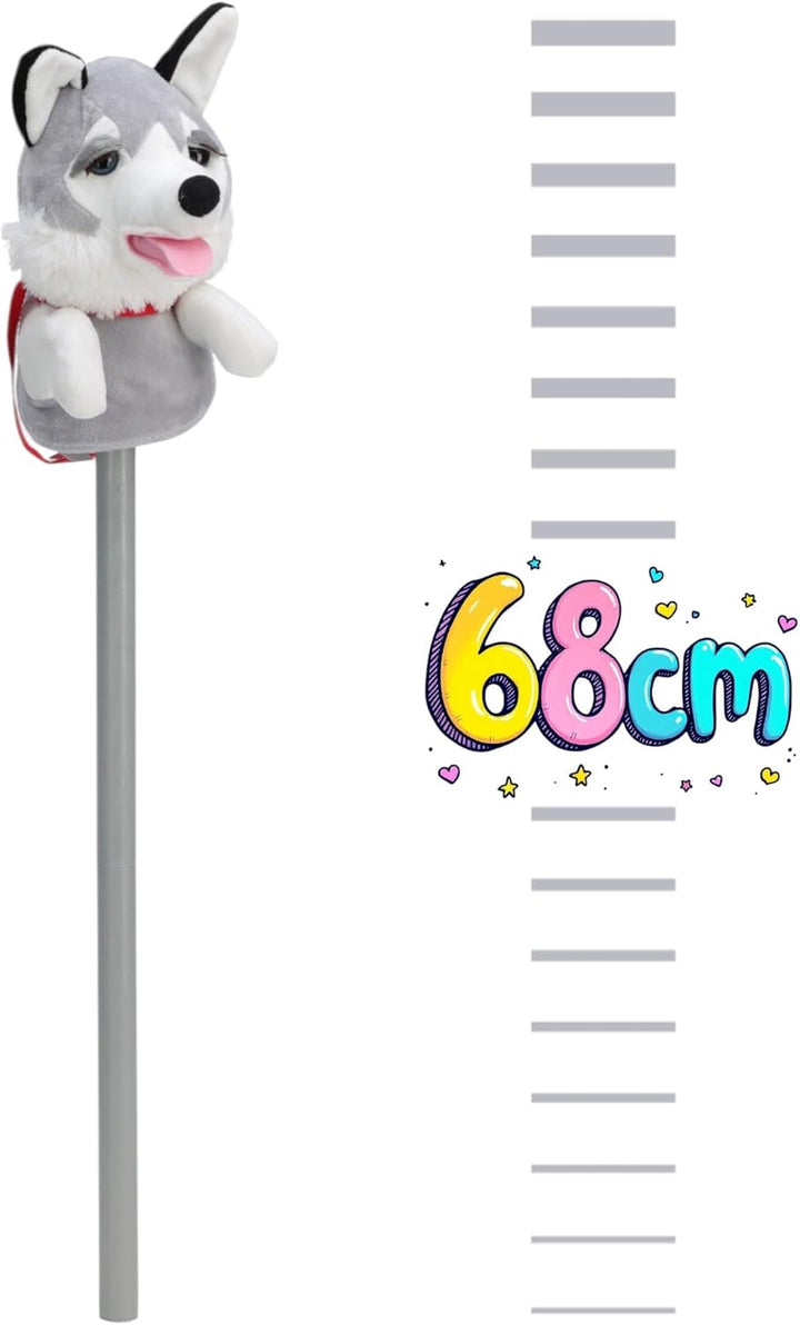 MIJOMA Hobby Horse – Steckenpferd aus weichem Plüsch – Ideal für Hobby Horsing & Rollenspiele – Hoch