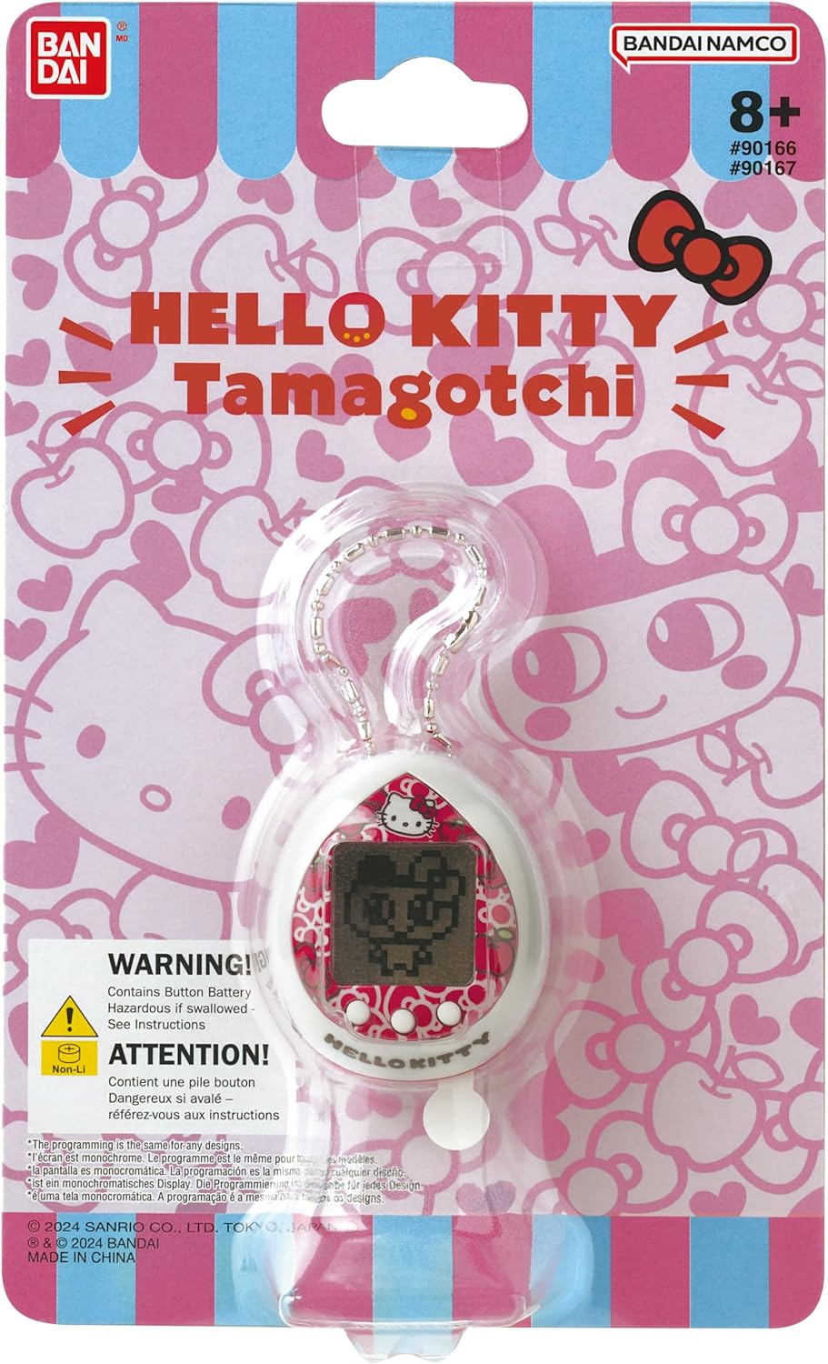 Bandai - Tamagotchi Nano - Hello Kitty Rote Version - Interaktives Tamagotchi-Tier - Kleines Nano-Fo