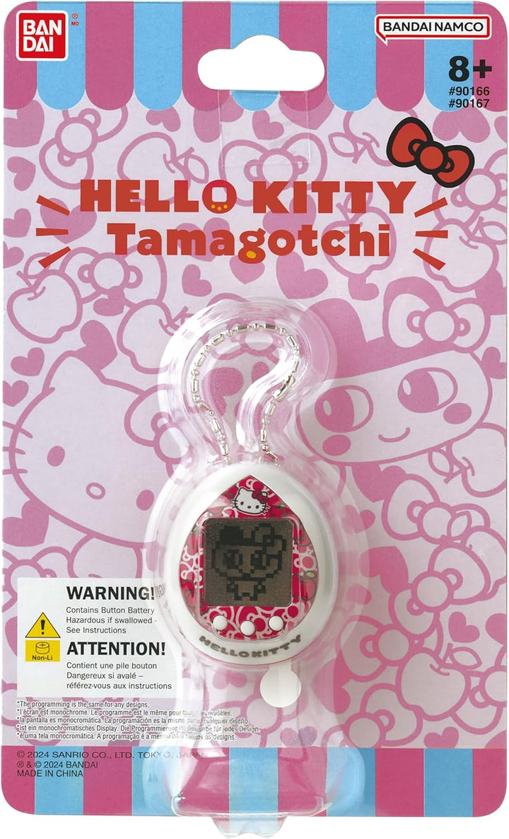 Bandai - Tamagotchi Nano - Hello Kitty Rote Version - Interaktives Tamagotchi-Tier - Kleines Nano-Fo