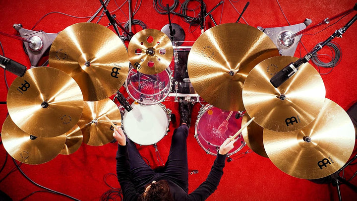 Meinl Cymbals Pure Alloy Hihat Medium 14 Zoll (Video) Schlagzeug Becken – Paar – (35,56cm) Pure Allo