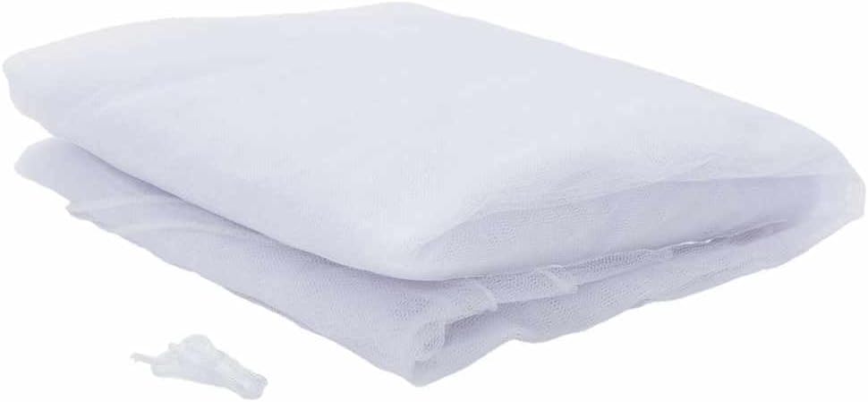 vidaXL Moskitonetz für den Aussenbereich 220 Maschen Weiss 300x300x250 cm, Moskito Netz, faltbares M