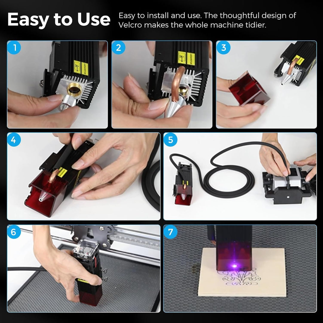 Creality Luftassistent für Lasergravierer, justierbarer 6 Gal/Min Luft Assist Pumpe Kompressor für C