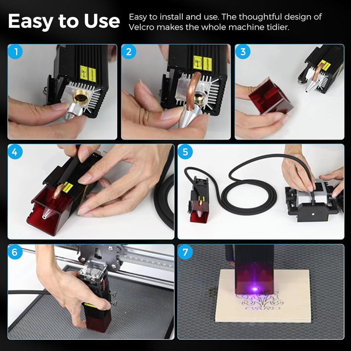 Creality Luftassistent für Lasergravierer, justierbarer 6 Gal/Min Luft Assist Pumpe Kompressor für C