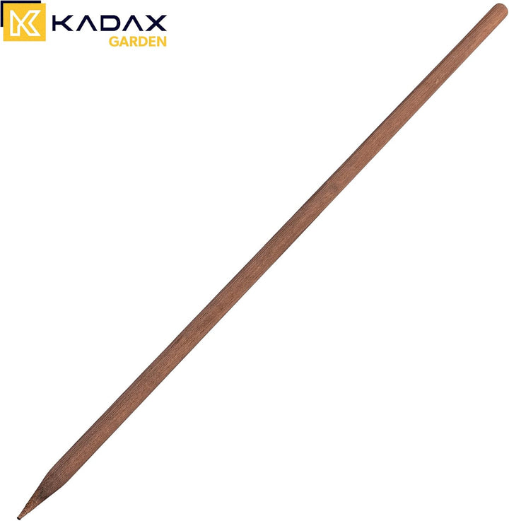 KADAX Holzstäbe 120 cm x 23 mm, 5er Set, Pflanzstäbe aus imprägniertem Holz, Holzpfähle als Rankhilf