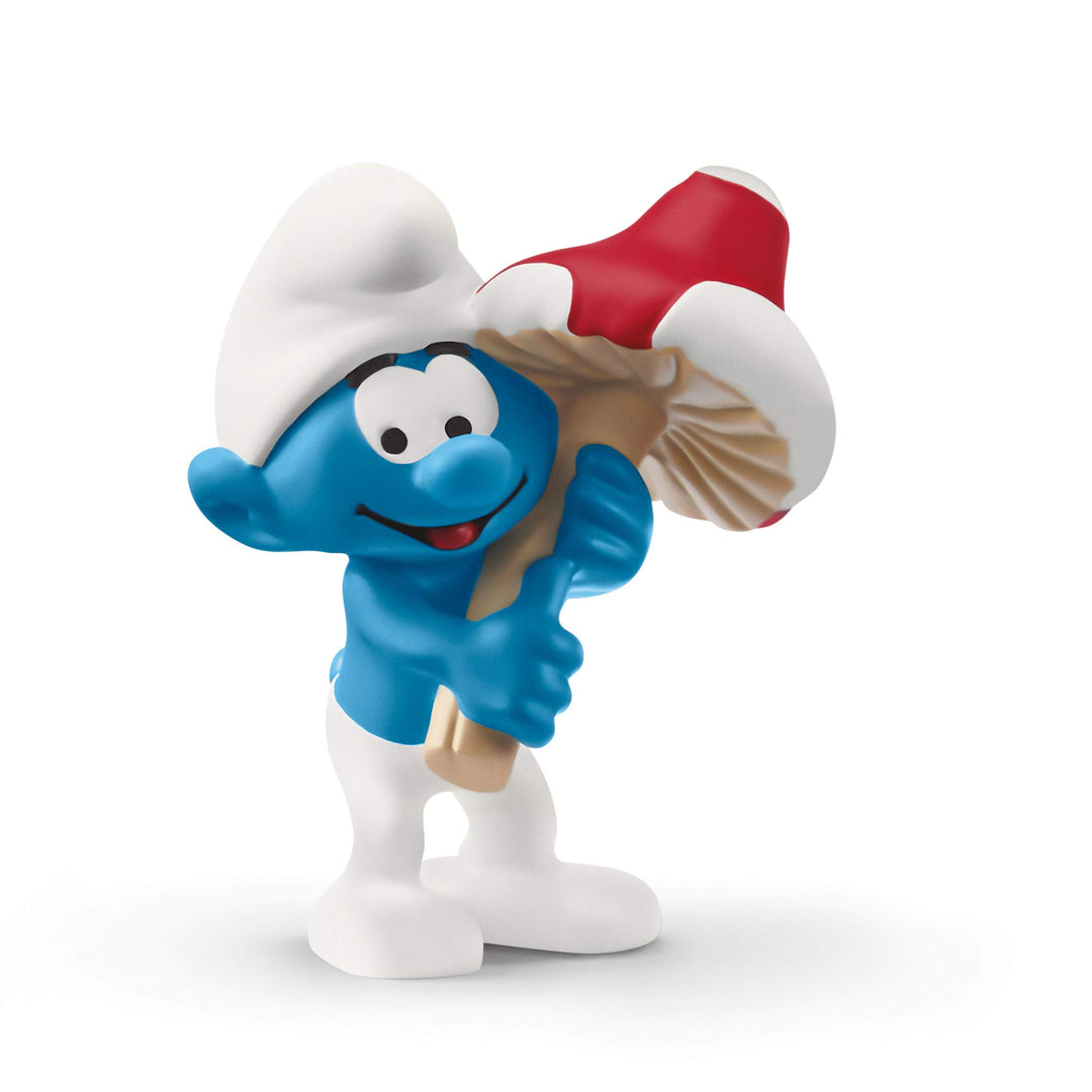 schleich 20819 Schlumpf mit Glückspilz, für Kinder ab 3+ Jahren, The Smurfs - Pre School Smurfs Figu