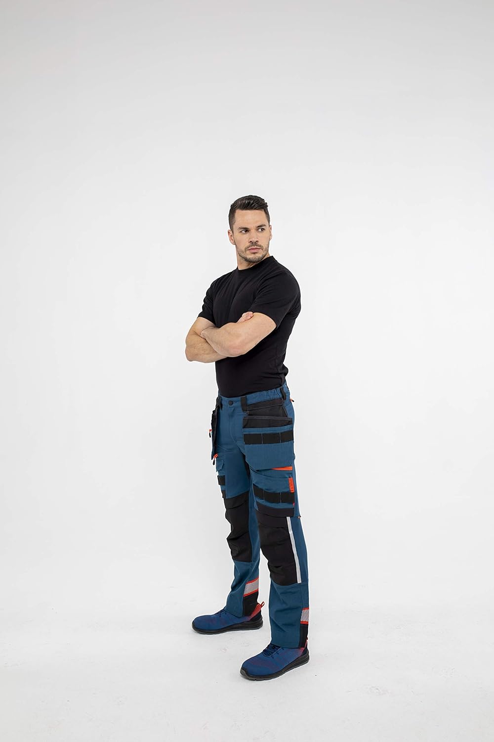 Portwest DX4 Bundhose mit abnehmbaren Holstertaschen, Grösse: 28, Farbe: Metro Blau, DX440MBR28 28 M