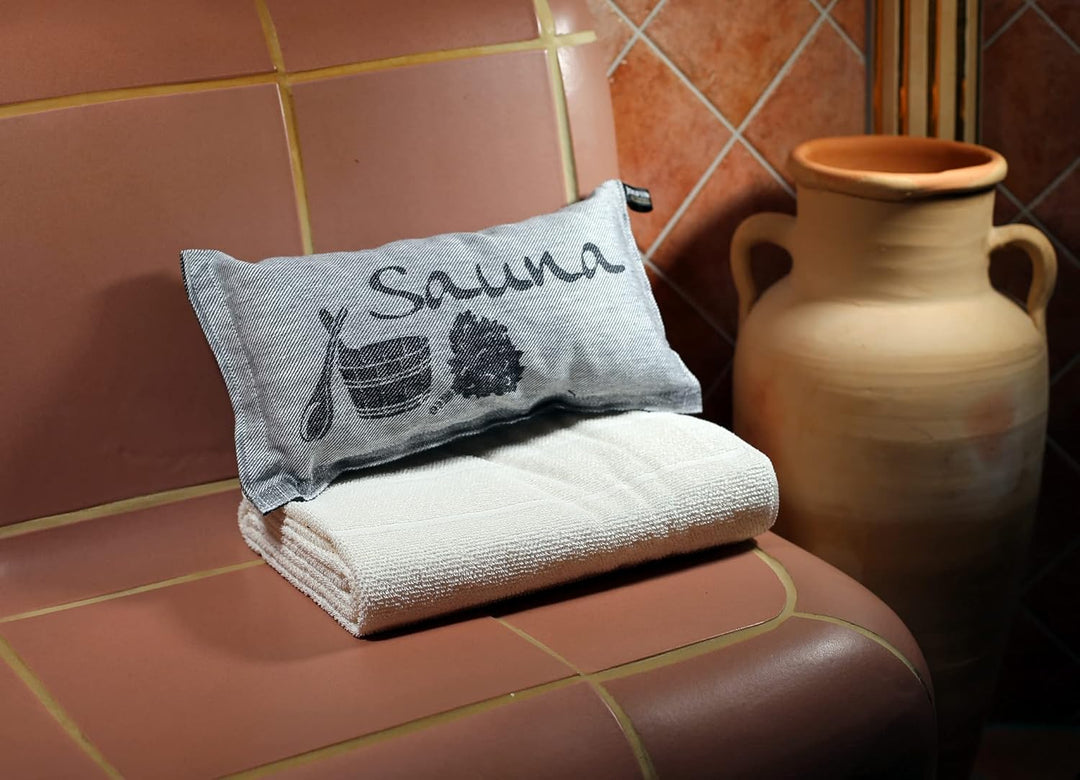 Jokipiin Pellava Jokipiin 1 Saunakissen Lieblings-Reisekissen Design: Sauna Abmessungen: 40 x 22 cm,