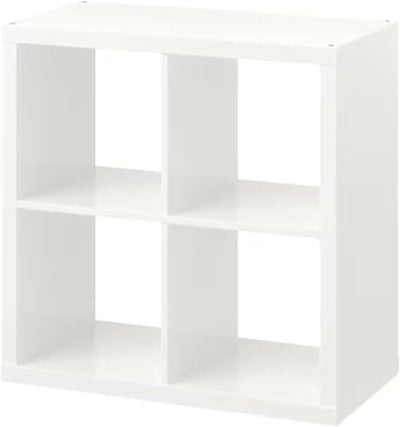 Kallax IKEA Regal – Bücherregal-4er-weiss Grösse: 77 X 77 cm, weiss-Glanz, 77x77 cm, Weiss-glanz