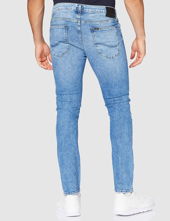 Lee Luke Herren Jeans Hose Denim Blau Slim Tapered Fit Männer Jeanshose Baumwolle Stretch W30 - W38