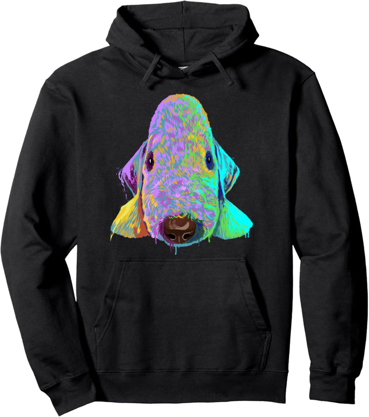 Splash Hund Bedlington Terrier Pullover Hoodie