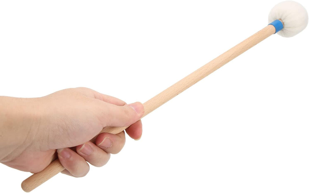 2 Stück Trommelschlägel Filzschlägel Sticks Drum Mallet Wollstockschlägel Hammer Ahorngriff Holzschl