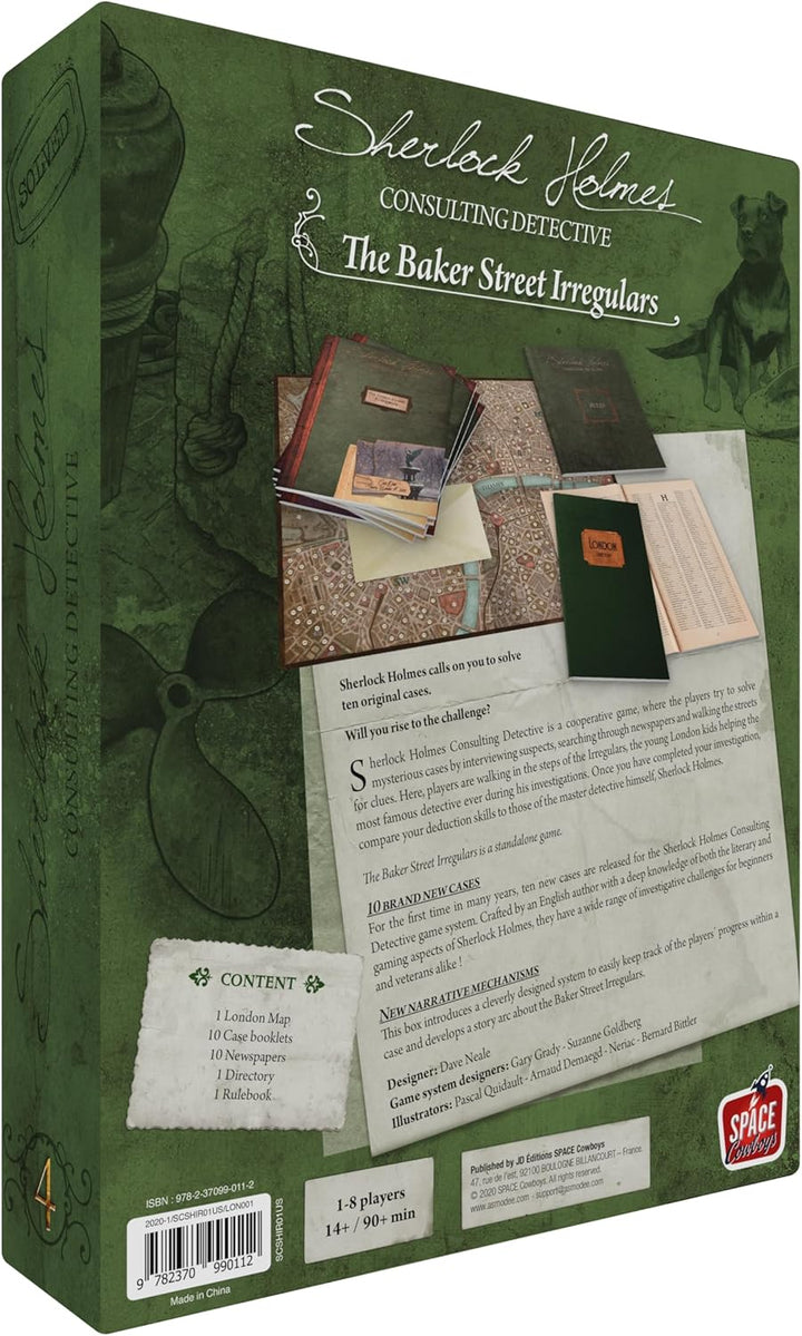Sherlock Holmes Consulting Detective - Baker Street Irregulars Board Game - Captivating Mystery Game