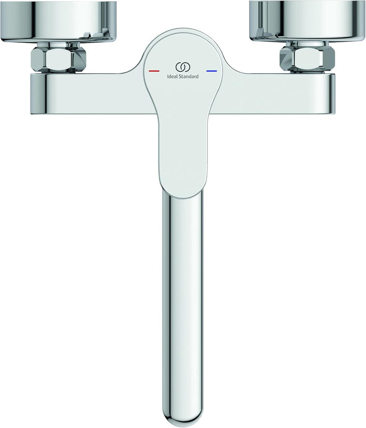 Ideal Standard BD488AA Cerabase Wand-Küchenarmatur, 360 ° Drehbarer Wasserhahn Küche, Mischbatterie