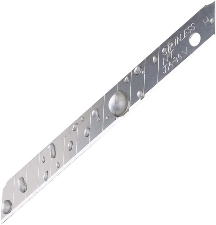 NT Cutter Abbrechklingen aus Edelstahl, 9 mm, 50 Klingen/Packung, 1 Packung (BA-50SS), 58 degree 58