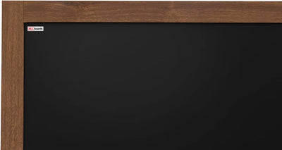 ALLboards Kreidetafel Wasserfest mit lackiertem Holzrahmen 100x80cm, Schwarz, Schreibtafel, Kreide 1