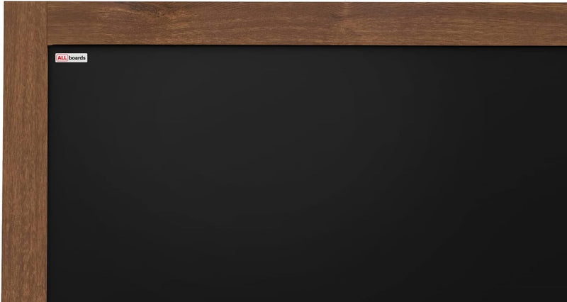 ALLboards Kreidetafel Wasserfest mit lackiertem Holzrahmen 100x80cm, Schwarz, Schreibtafel, Kreide 1