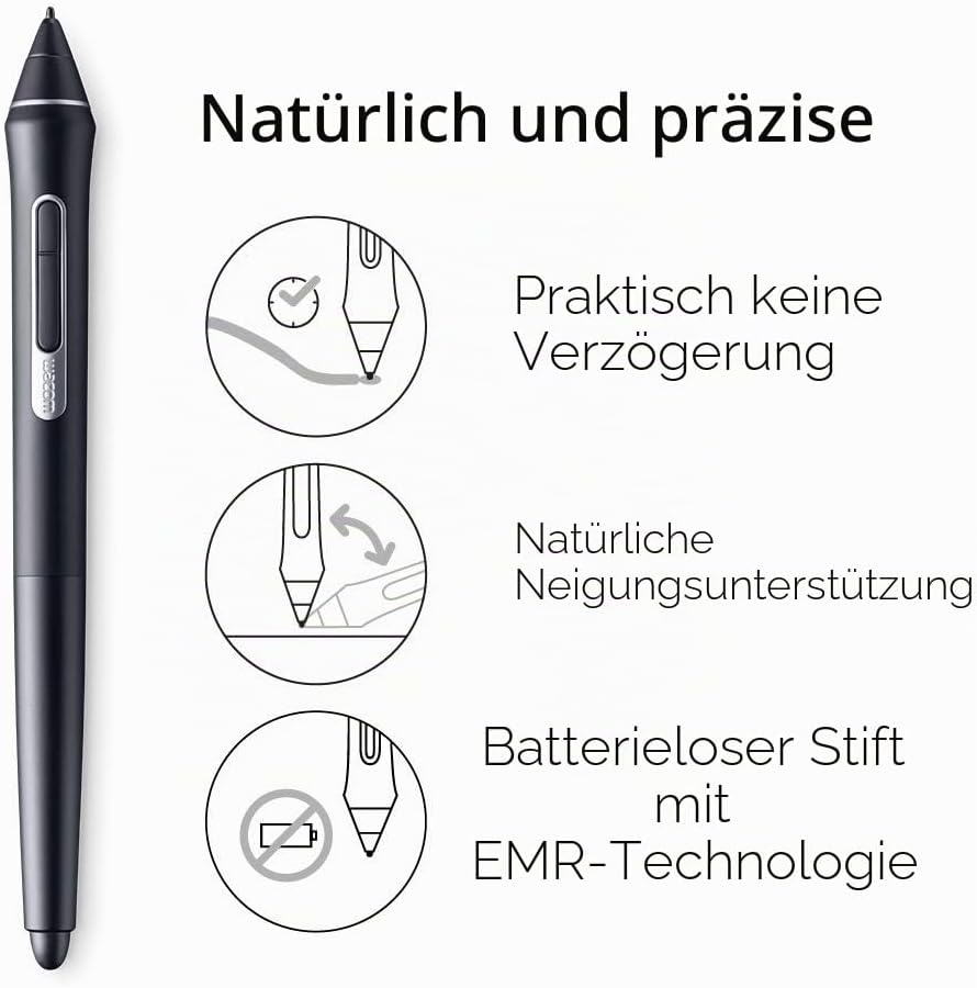 Wacom Cintiq 16 Kreativ-Stift-Display Tablet (zum Skizzieren, Illustrieren &amp; Zeichnen direkt auf dem