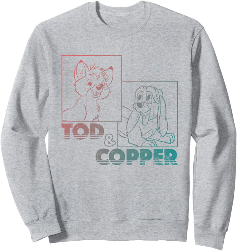 Disney The Fox and the Hound Tod & Copper Gradient Sweatshirt