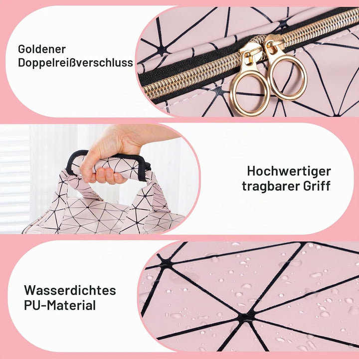 Uross Nagellack Organizer für 60 Nagellackflaschen und 1 LED-Nagellampe, Nagellack Aufbewahrung Tasc