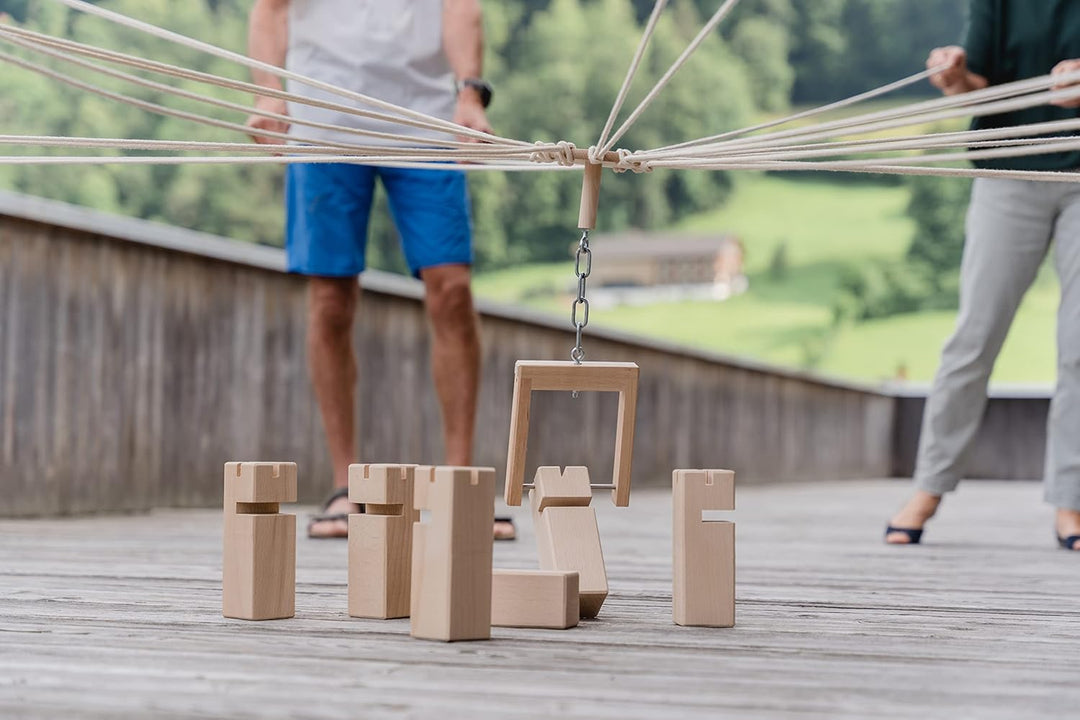 waelderspielzeug Fröbelturm - Teamspiel für Erwachsene und Kinder ab 8 Jahren - das Original aus hei