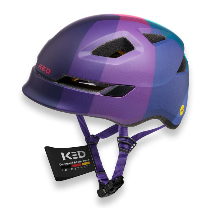 KED Unisex Jugend Pop Fahrradhelm S (48-52cm) Violet, S (48-52cm) Violet