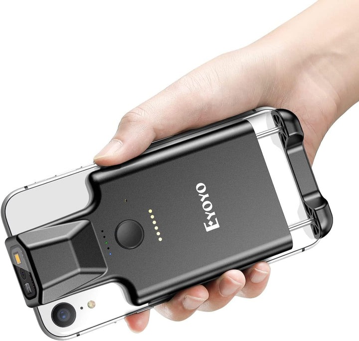 Eyoyo 2D Tragbar Bluetooth Tragbar Barcode Scanner, Back Clip Kabellos 1D Qr Barcode Leser Mit Bluet