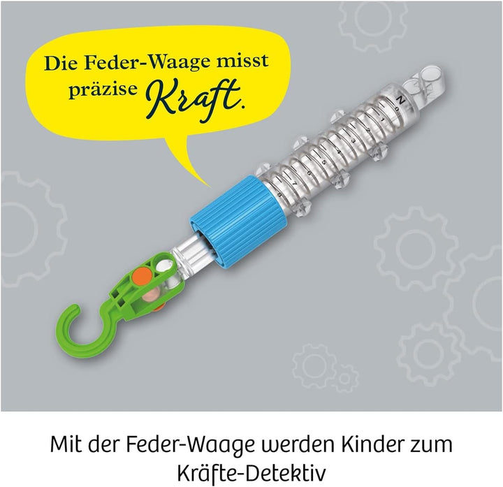 KOSMOS 620868 Simple Machines, Mechanik-Bausatz für 24 Modelle wie Flaschenzug und Kran, inklusive F