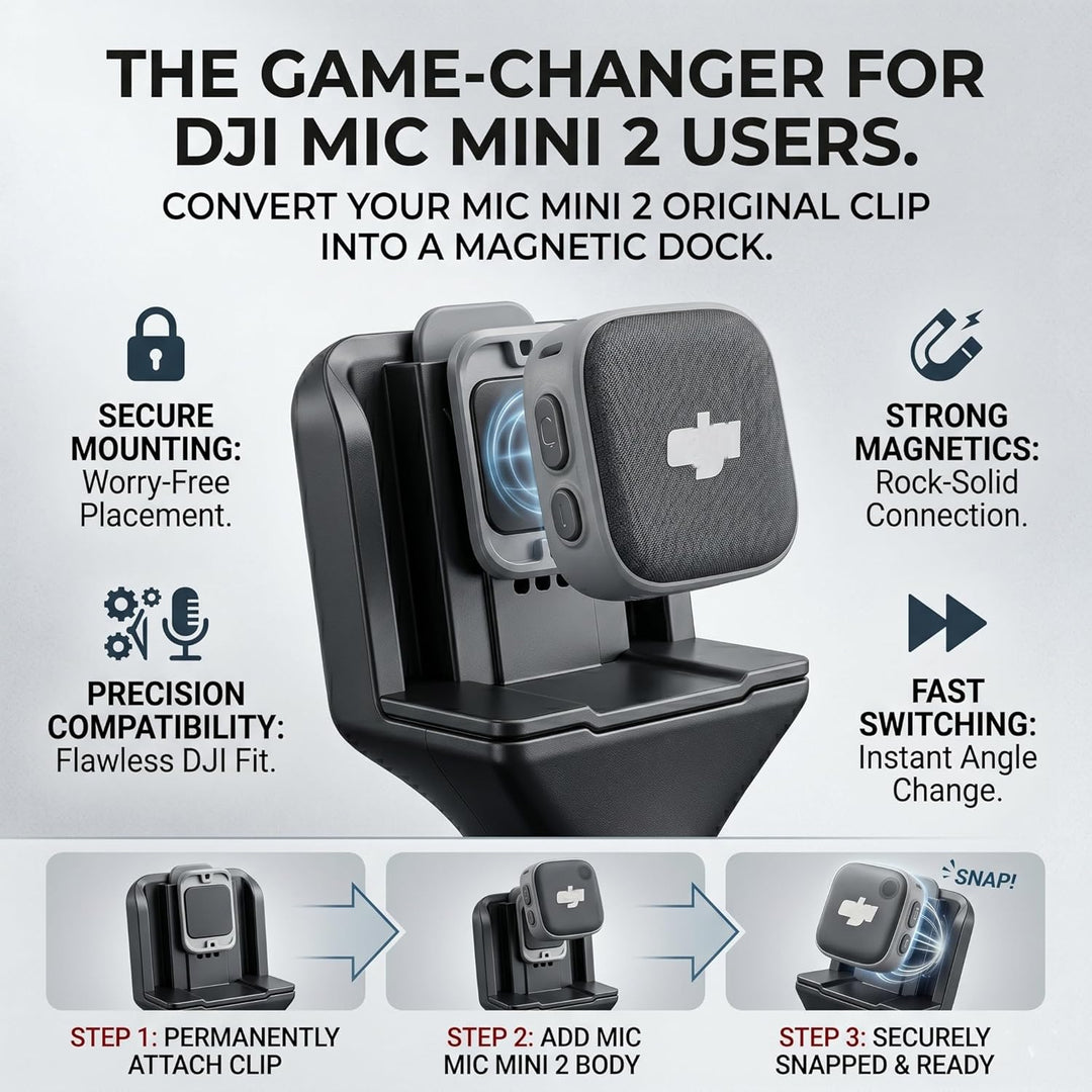 Ständer Halter für DJI Mic 3/Mini/1/2/Rode Wireless Micro/GO II/Insta360 Air Handle Rig Wireless Int