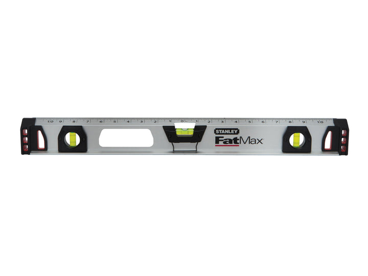 Stanley FatMax I-Profil Wasserwaage II (120 cm Länge, magnetisch, 2 vertikale Libellen/1 horizontale