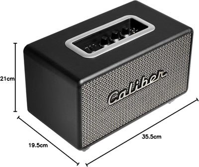 Caliber Bluetooth Lautsprecher - Retro Riley Lautsprecher - USB - 200 Watt - Equalizer - Schwarz - R