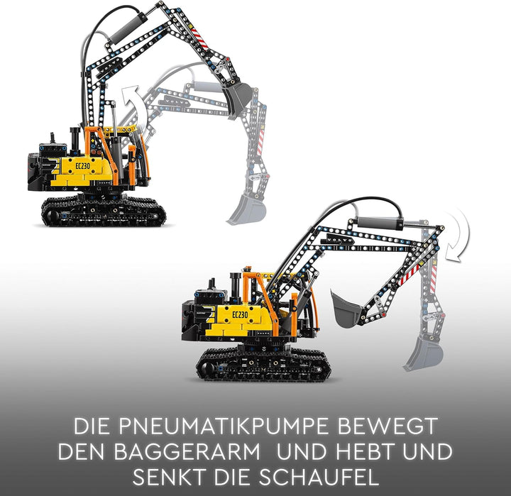 LEGO Technic Volvo FMX LKW mit EC230 Electric Raupenbagger, Kinderspielzeug, Geschenkset für Jungen