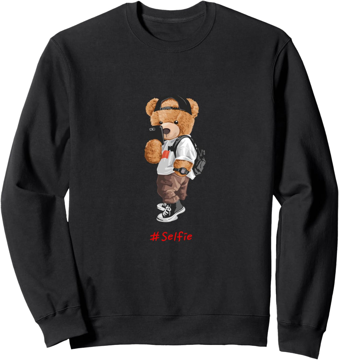 Men's Women's Kids Teddy Bear Graphic Cool Designs Funny Sweatshirt