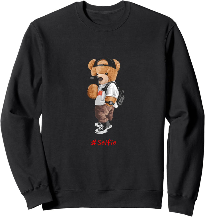 Men's Women's Kids Teddy Bear Graphic Cool Designs Funny Sweatshirt