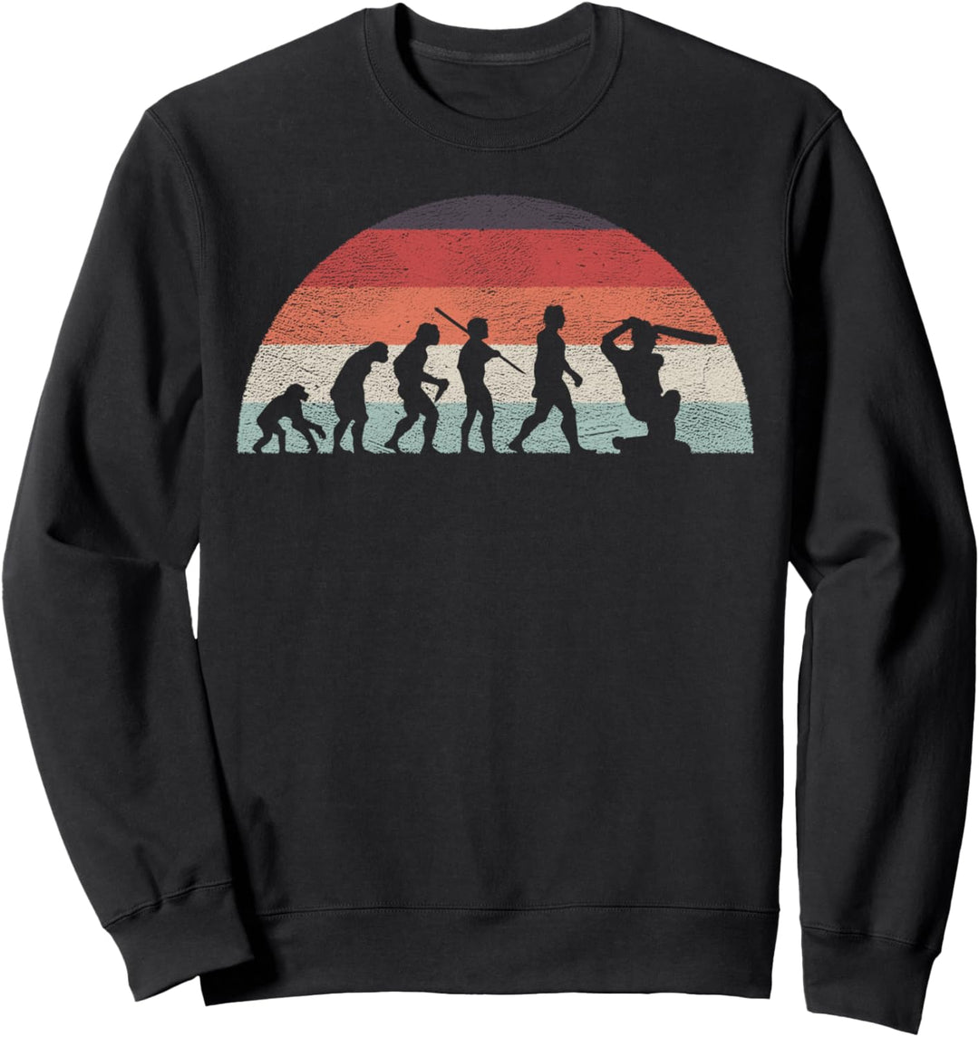 Entwicklung der Kricket-lustigen Vintage-Welt Sweatshirt