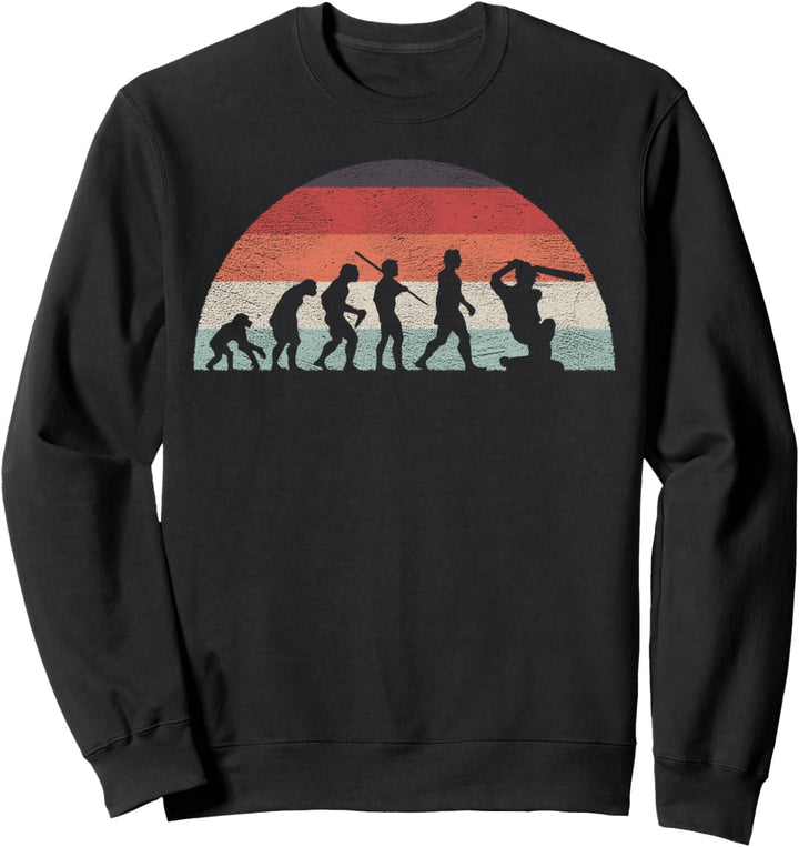 Entwicklung der Kricket-lustigen Vintage-Welt Sweatshirt