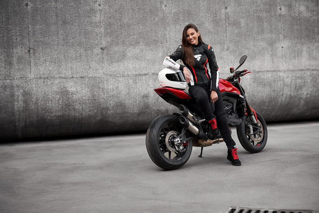 SHIMA SX-2 EVO LADY Motorradschuhe für Damen | Atmungsaktiv, Verstärkte Leder Biker Motorradstiefel