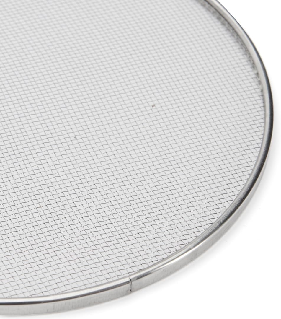 De Buyer - Edelstahlsieb mit 4 auswechselbaren Siebeinsätzen (3mm/ 2mm/ 1mm/ 0,5mm Durchmesser) - 46
