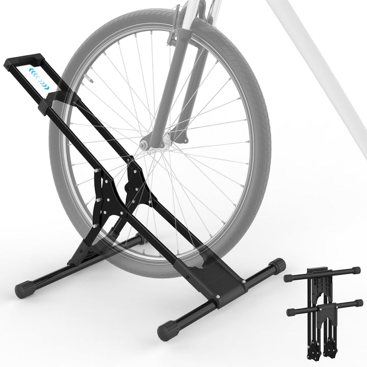 Fahrradständer Boden, Wyxron Fahrradhalter Bodenständer Freistehend MTB Radständer Standparker Stahl