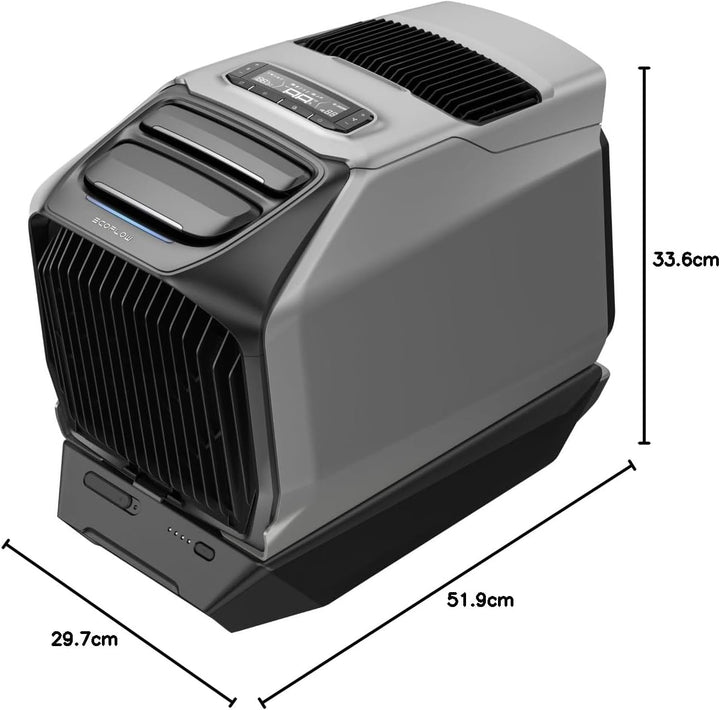 ECOFLOW WAVE 3 Tragbare Klimaanlage mit 1024Wh Zusatzakku, 1800 W/6100 BTU Kühlen, 2000 W/6800 BTU H