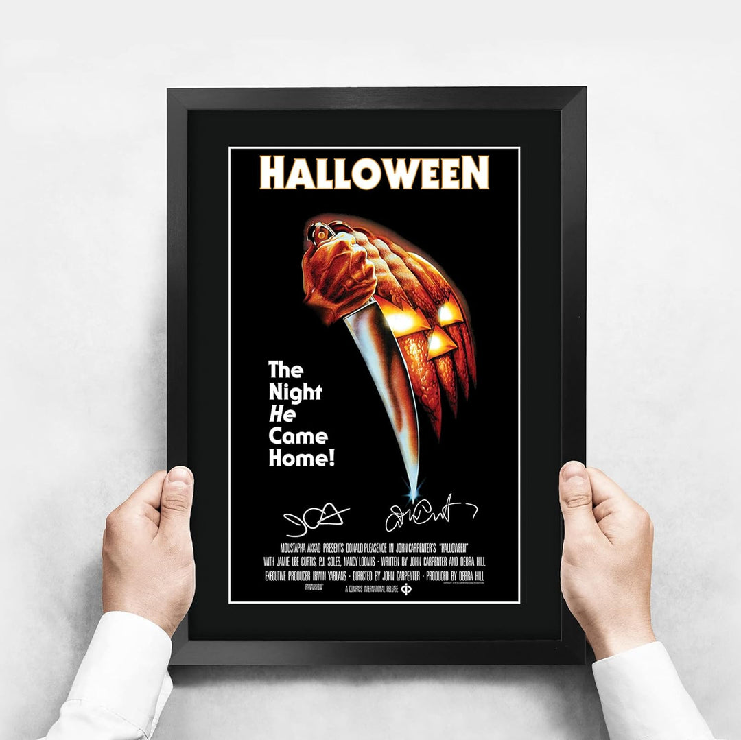 HWC Trading Halloween A3 Gerahmte Signiert Gedruckt Autogramme Bild Druck-Fotoanzeige Geschenk Für J