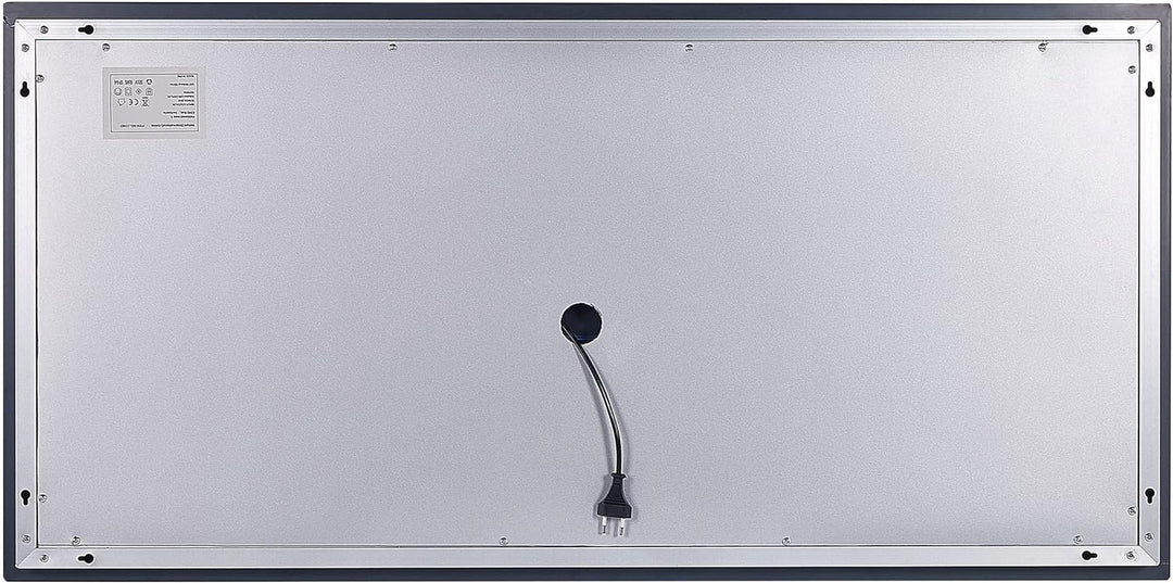 Badspiegel mit LED-Licht Touch-Sensor Antibeschlag silber 120x60 cm Benouville